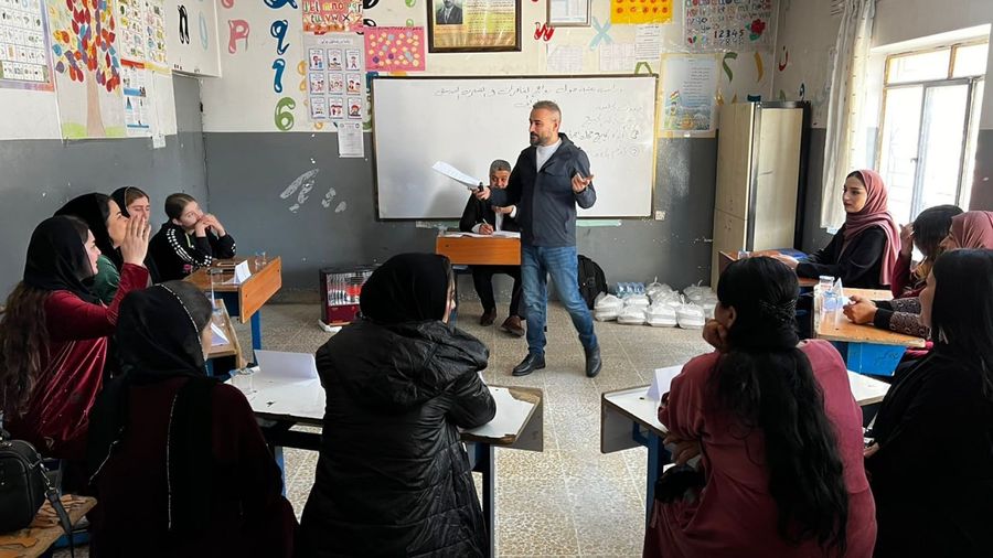 Community training session in a local classroom